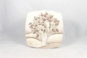 albero della vita decorato argento da appoggio o da appendere come appendi chivi.